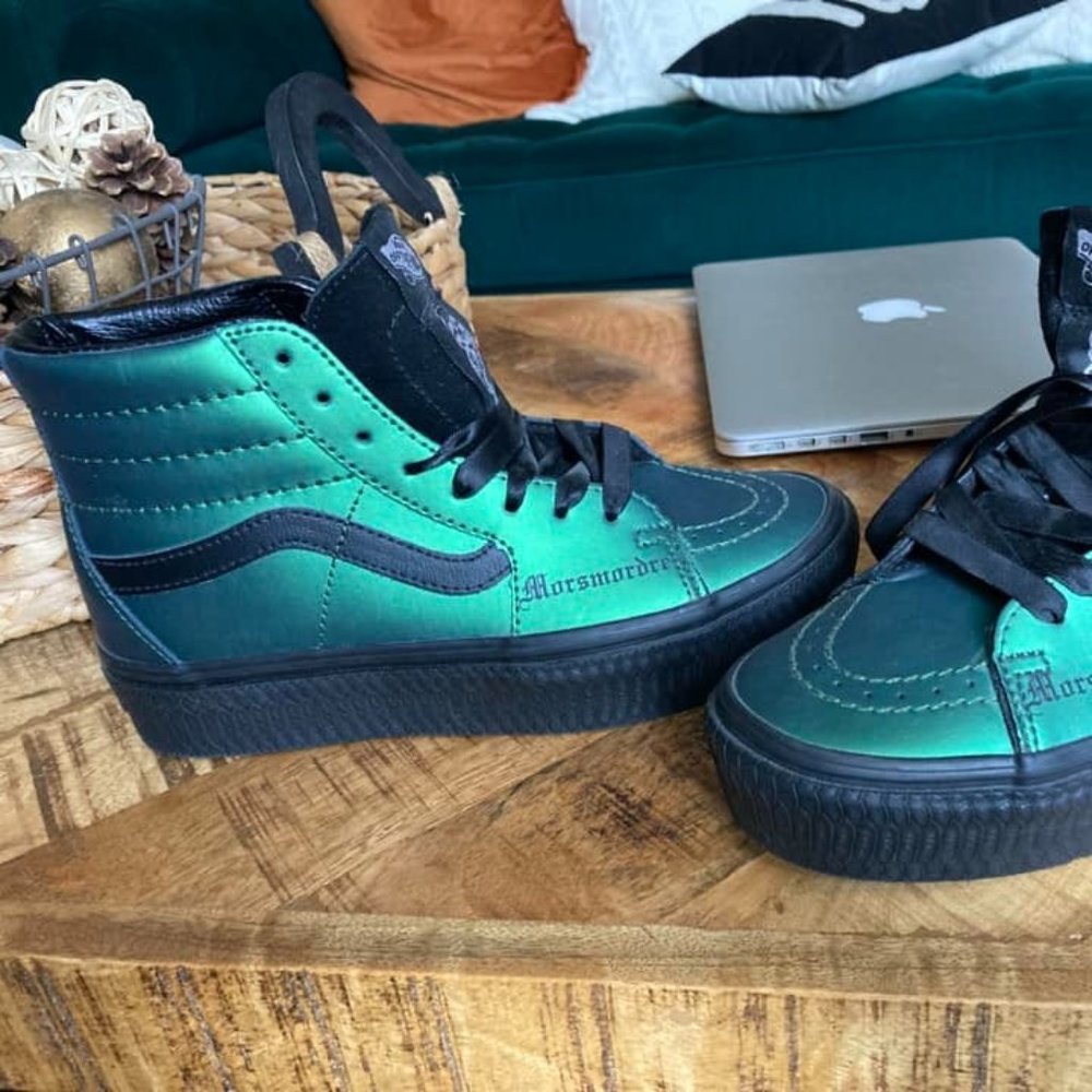 Harry Potter Slythering High Top Vans Brand New